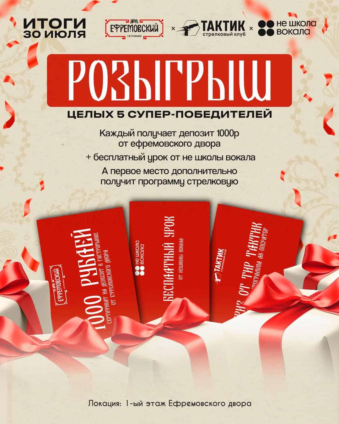 Изображение поста розыгрыша